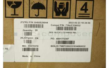 Lenovo 5H50S29044 HINGE Hinge C 82UD R&L