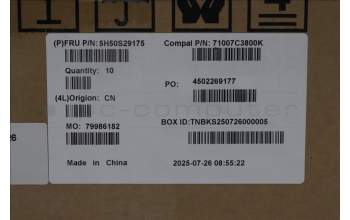 Lenovo 5H50S29175 HINGE LCD Hinge bracket R+L C 83SC