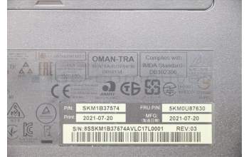 Lenovo 5KM0U87630 KYB_MOUSE Primax R71_G2 2.4G BKG LA_SP