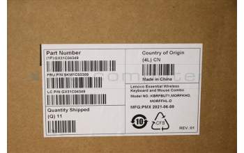 Lenovo 5KM1C03389 KYB_MOUSE Primax RFBU71 2.4G WTG NOD