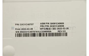 Lenovo 5KM1C40658 KYB_MOUSE Primax R71_G2 2.4G WTG HU