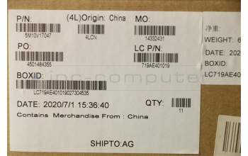 Lenovo 5M10V17047 C-Abdeckung mit Tastatur, Griechisch, Schwarz, Hintergrundbeleuchtung