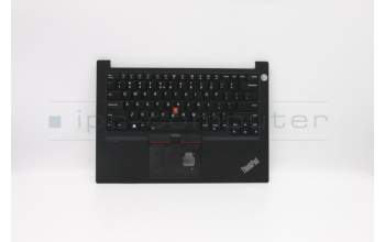 Lenovo 5M10V17061 C-Cover with keyboard, US English Euro, Black, Backlight, US