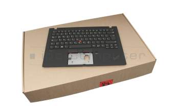 5M10V25541 original Lenovo clavier incl. topcase DE (allemand) noir/noir avec rétro-éclairage et mouse stick