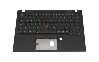 5M10V25541 original Lenovo clavier incl. topcase DE (allemand) noir/noir avec rétro-éclairage et mouse stick