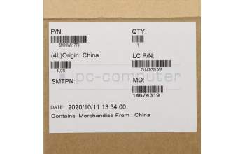 Lenovo 5M10W51779 MECH_ASM CS16_2BCP,MYLAR,SILVER,NFC,SUN