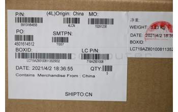 Lenovo 5M10W64658 MECH_ASM FRU KB Cc_TR_NF_BK_US_EURO ENG