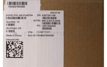 Lenovo 5M10Y85794 MECH_ASM WW C-Cvr+NOR KB ASM,CHY