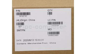 Lenovo 5M10Z27387 MECH_ASM FRU BLKB Cc_PT_FP_BK_UK_BUL