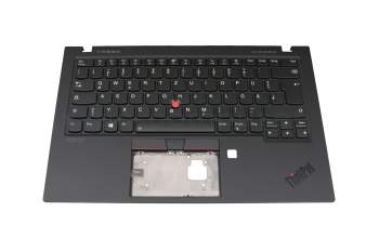 5M10Z27459 original Lenovo clavier incl. topcase DE (allemand) noir/noir avec rétro-éclairage et mouse stick WLAN