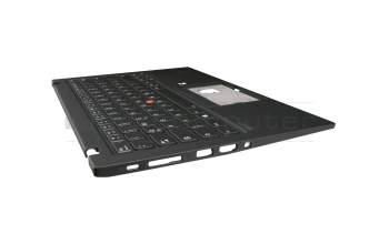 5M10Z27460 original Lenovo clavier incl. topcase DE (allemand) noir/noir avec rétro-éclairage et mouse stick WLAN