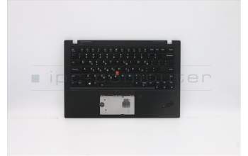 Lenovo 5M10Z27461 C-Cover with keyboard, Greek US/GR, Deep Black, WLAN, US