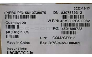 Lenovo 5M10Z39670 MECH_ASM NoWW C-Cvr+UKE KB ASM,SRX