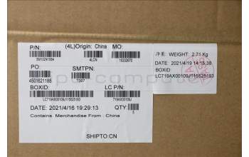 Lenovo MECH_ASM Ccv BLKB GER UK(SNX)SR FPR_NFC pour Lenovo ThinkPad T14s (20T1/20T0)