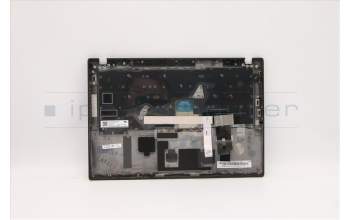 Lenovo 5M10Z41684 C-Cover with keyboard, Spanish LA, Black, FingerPrint, UK