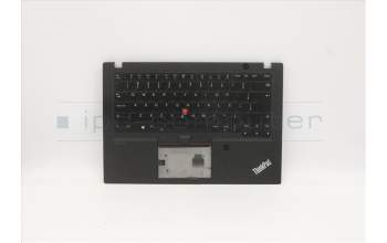 Lenovo 5M10Z54236 C-Cover with keyboard,Brazil Portuguese,Black,Backlight,Fingerprint
