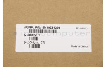 Lenovo 5M10Z54236 C-Cover with keyboard,Brazil Portuguese,Black,Backlight,Fingerprint