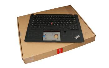 5M10Z54256 original Lenovo clavier incl. topcase DE (allemand) noir/noir avec rétro-éclairage et mouse stick