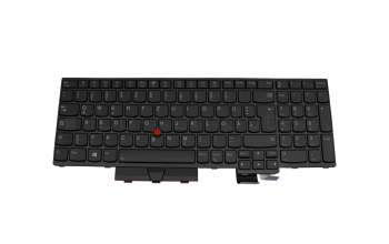 5M10Z54338 original Lenovo clavier DE (allemand) noir/noir avec rétro-éclairage et mouse stick