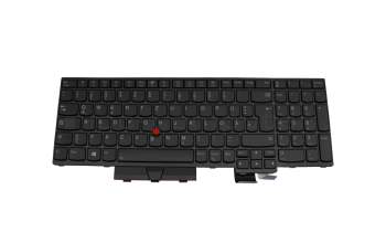 5M10Z54340 original Lenovo clavier DE (allemand) noir/noir avec rétro-éclairage et mouse stick