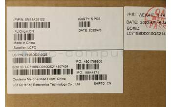Lenovo 5M11A36122 MECH_ASM KB SWE/FIN BKLT(P)UK BK