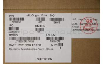 Lenovo 5M11A36128 MECH_ASM KB SWS BKLT(P)UK BK