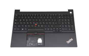 5M11A36303 original Lenovo clavier incl. topcase DE (allemand) noir/noir avec rétro-éclairage et mouse stick