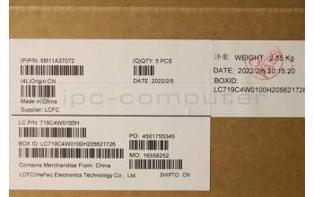 Lenovo 5M11A37072 MECH_ASM KBDW/C FRA (SUN) UK BK