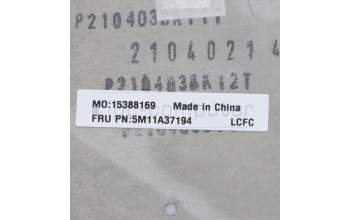 Lenovo 5M11A37194 MECH_ASM KBDW/C ARA BKLT(CHY) US BK