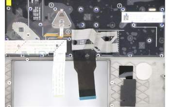 Lenovo 5M11A37379 C-Cover with keyboard,Spanish LA,Black,Backlight