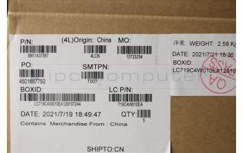 Lenovo 5M11A37557 MECH_ASM KBDW/C ENG BKLT(CHY)WW US BK