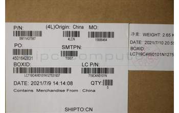 Lenovo 5M11A37567 MECH_ASM KBDW/C EST BKLT(SUN)WW UK BK