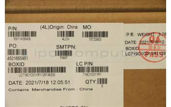 Lenovo 5M11A38409 MECH_ASM KB C ENG(PMX)PT FP US BK