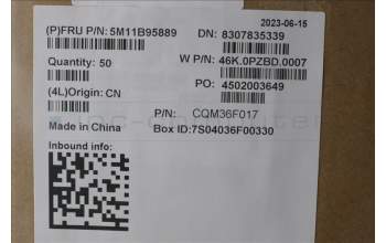 Lenovo 5M11B95889 MECH_ASM CS22 3+2bCPLC,Mylar,BLK,NFC,SUN
