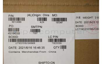 Lenovo 5M11C40969 C-Cover with keyboard, Norwegian, Grey, WLAN, UK