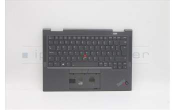 Lenovo 5M11C41039 C-Abdeckung mit Tastatur, Isländisch, sturmgrau, WLAN