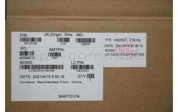 Lenovo 5M11C41039 C-Abdeckung mit Tastatur, Isländisch, sturmgrau, WLAN