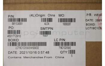 Lenovo 5M11C43551 MECH_ASM KB C BEL BKLT(PMX)PT UK BK