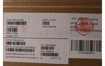 Lenovo 5M11C47394 MECH_ASM KB C ENG BKLT(SRX)PT USBK