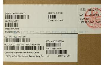 Lenovo 5M11C47432 MECH_ASM KB C POR BKLT(PMX)PT UKBK