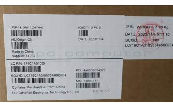 Lenovo 5M11C47447 MECH_ASM KB C NORDIC BKLT(PMX)PT UKBK