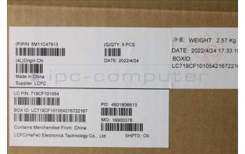 Lenovo 5M11C47913 MECH_ASM KBD W/C FRA BKLT(CHY) UK BK