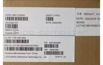 Lenovo 5M11C53250 MECH_ASM GRP KBD BZL,NOR,WL,DB,CHY