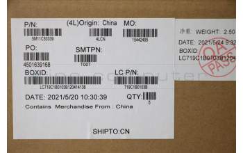 Lenovo 5M11C53339 MECH_ASM GRP KBD BZL,BUL,WW,DB,SUN