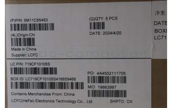 Lenovo 5M11C85493 MECH_ASM KBD W/C SWS BKLT(CHY) UKWWBK