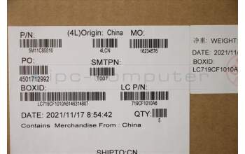 Lenovo 5M11C85516 MECH_ASM KBD W/C UKE BKLT(SUN) UKWWBK