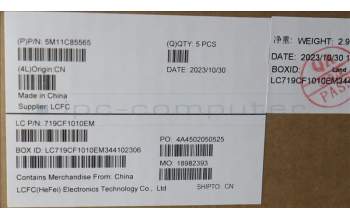 Lenovo 5M11C85565 MECH_ASM KBD W/C LA SPA BKLT(CHY) UK GY