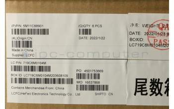 Lenovo 5M11C88901 MECH_ASM KBD UKE BKLT (LIT) BLK