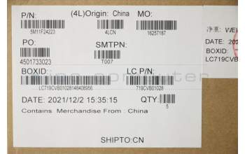 Lenovo 5M11F24223 MECH_ASM FRU KB w/Cc ENG(Tra)US BK