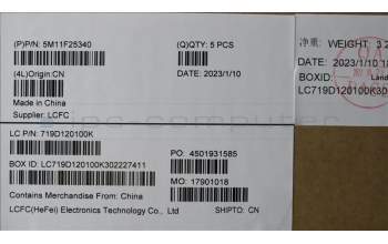 Lenovo 5M11F25340 MECH_ASM KBD CCV FRA (PMX) UK SR